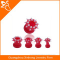 Flexible Red Silicone Hollow Ear skin Flesh Tunnels Plugs Gauges Earlets Body Piercing Jewelry